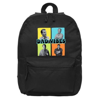 90’S Dad Vibes Funny Dad Life FatherS Day 16 in Basic Backpack
