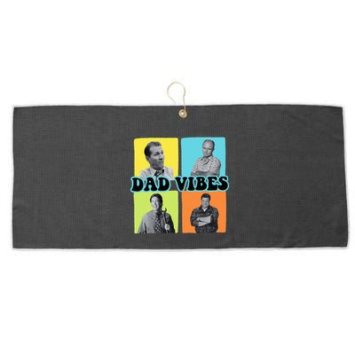 90’S Dad Vibes Funny Dad Life FatherS Day Large Microfiber Waffle Golf Towel