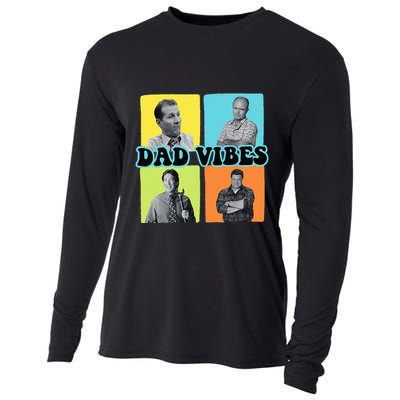 90’S Dad Vibes Funny Dad Life FatherS Day Cooling Performance Long Sleeve Crew