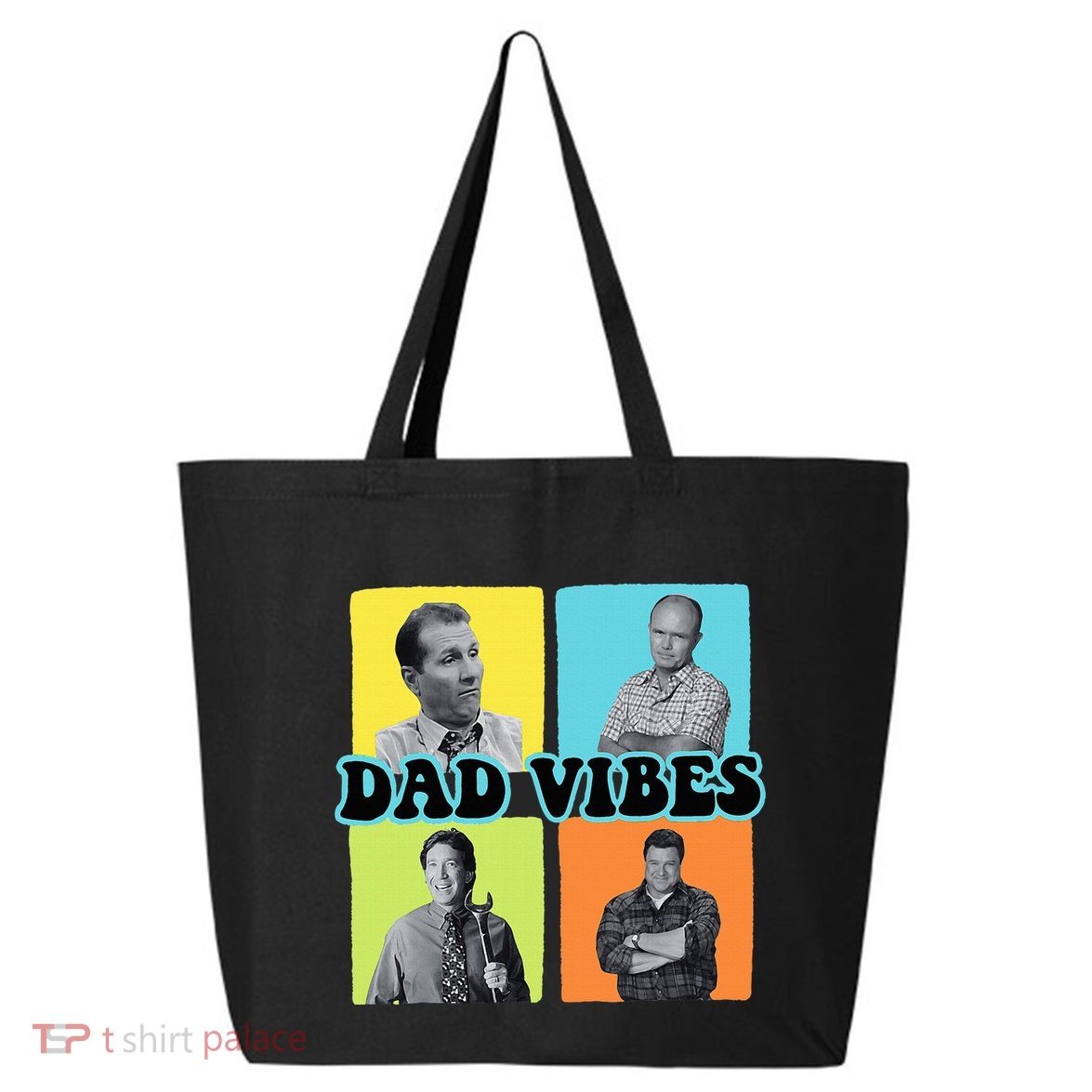 90’S Dad Vibes Funny Dad Life FatherS Day 25L Jumbo Tote