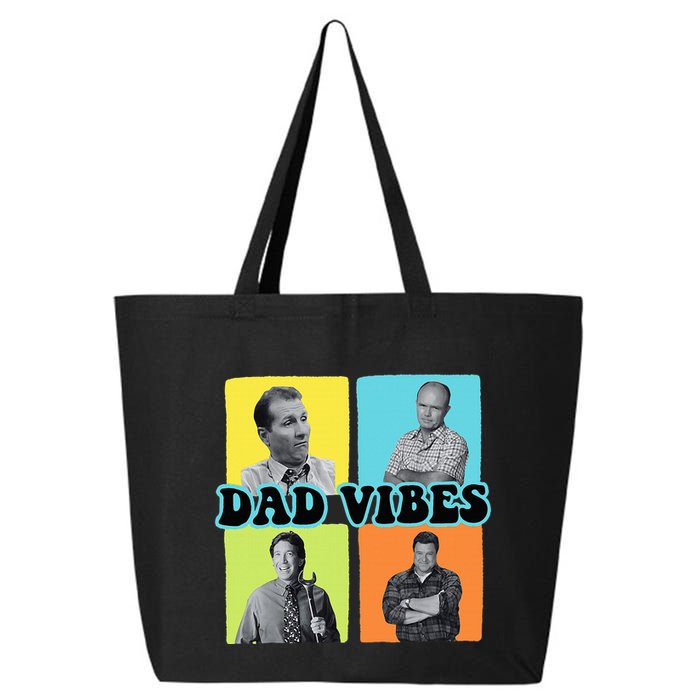90’S Dad Vibes Funny Dad Life FatherS Day 25L Jumbo Tote