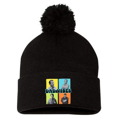90’S Dad Vibes Funny Dad Life FatherS Day Pom Pom 12in Knit Beanie