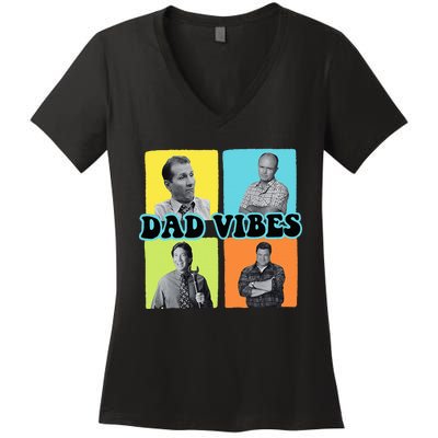 90’S Dad Vibes Funny Dad Life FatherS Day Women's V-Neck T-Shirt