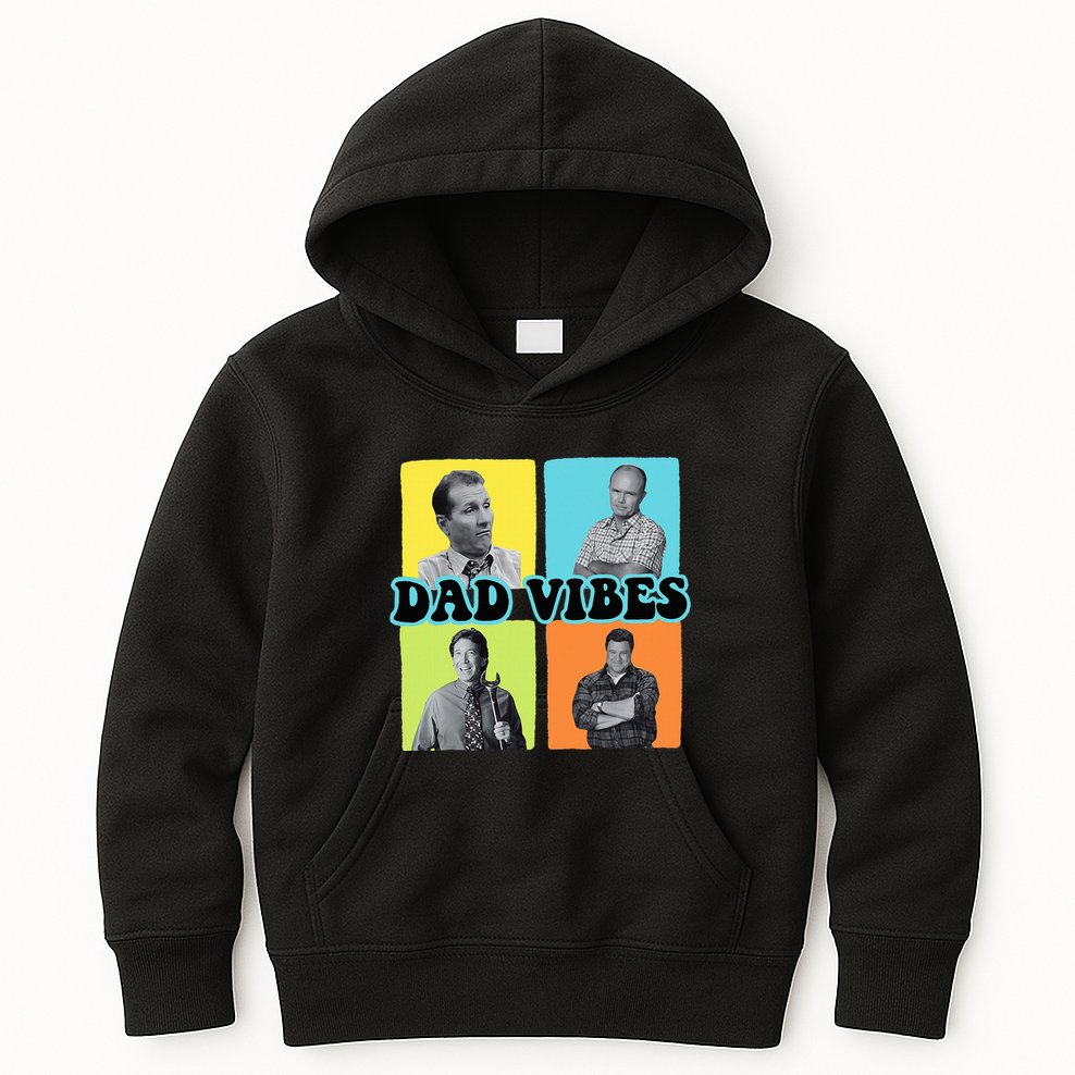 90’S Dad Vibes Funny Dad Life FatherS Day Kids Hoodie
