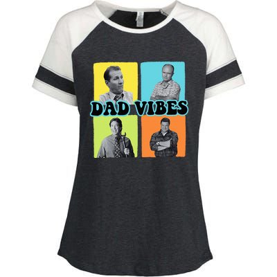 90’S Dad Vibes Funny Dad Life FatherS Day Enza Ladies Jersey Colorblock Tee