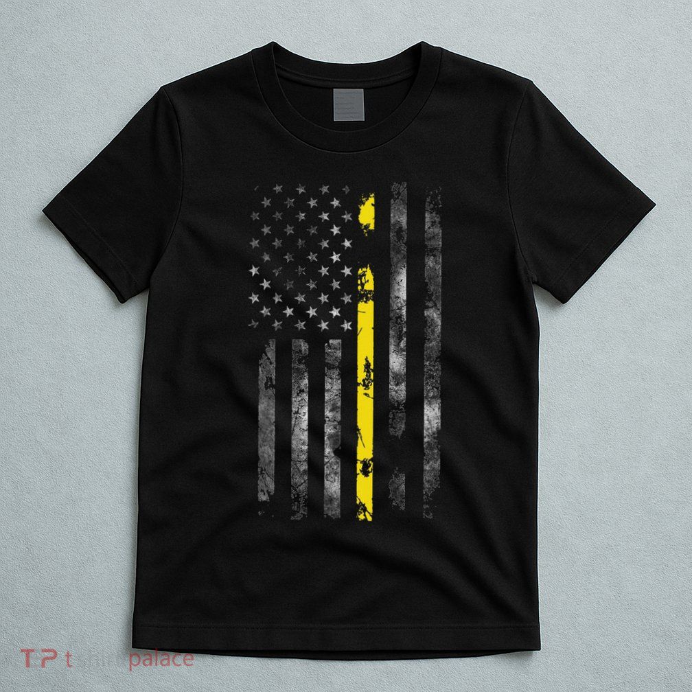 911 Dispatcher With The American Flag On The Back T-Shirt