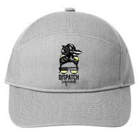 911 Dispatcher Week Dispatch Squad American Flag Messy Bun 7-Panel Snapback Hat