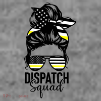 911 Dispatcher Week Dispatch Squad American Flag Messy Bun Toddler Sweatshirt
