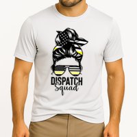 911 Dispatcher Week Dispatch Squad American Flag Messy Bun Performance Shirt