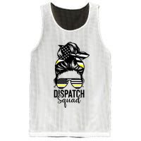 911 Dispatcher Week Dispatch Squad American Flag Messy Bun Mesh Reversible Basketball Jersey Tank