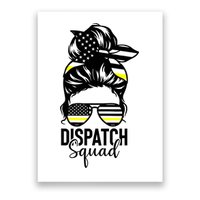 911 Dispatcher Week Dispatch Squad American Flag Messy Bun Poster