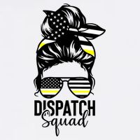 911 Dispatcher Week Dispatch Squad American Flag Messy Bun Wool Snapback Cap