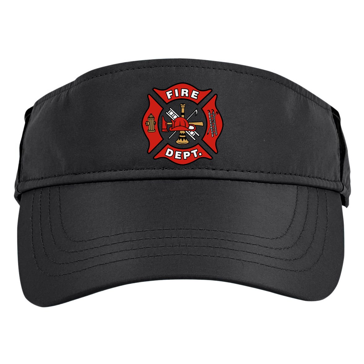 9/11 Fire Department Pocket Logo FDNY 20TH Anniversary Back & Front Adult Drive Performance Visor