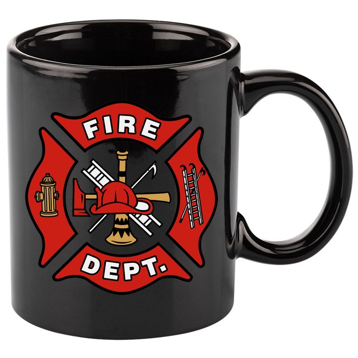 9/11 Fire Department Pocket Logo FDNY 20TH Anniversary Back & Front 11oz C Handle Ceramic Mug