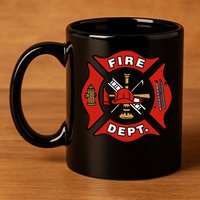 9/11 Fire Department Pocket Logo FDNY 20TH Anniversary Back & Front 11oz C Handle Ceramic Mug
