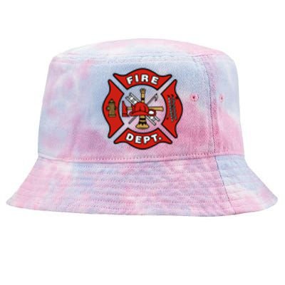 9/11 Fire Department Pocket Logo FDNY 20TH Anniversary Back & Front Tie-Dyed Bucket Hat