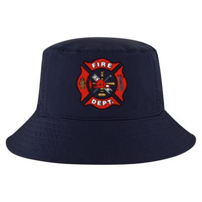 9/11 Fire Department Pocket Logo FDNY 20TH Anniversary Back & Front Cool Comfort Performance Bucket Hat