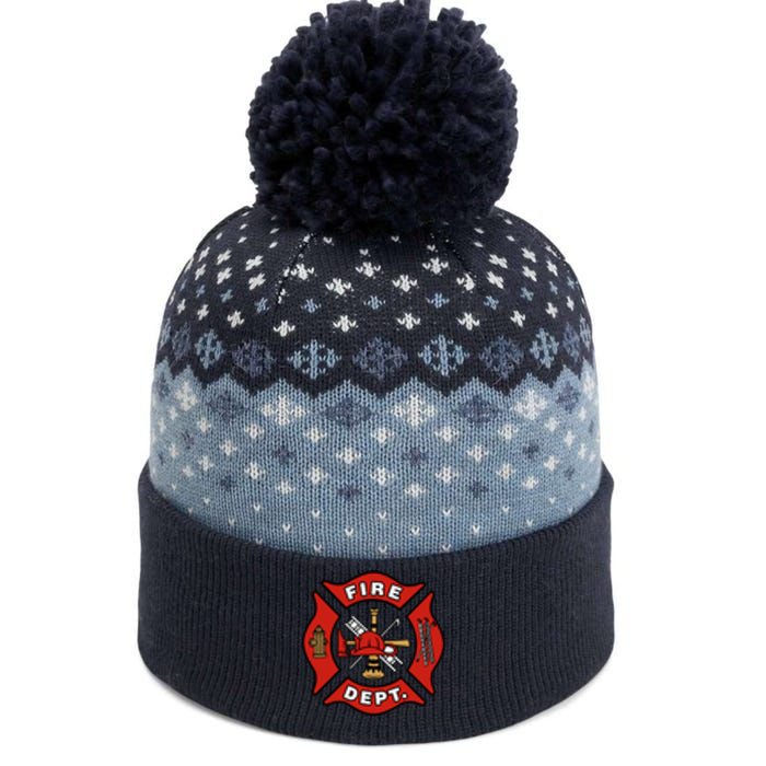 9/11 Fire Department Pocket Logo FDNY 20TH Anniversary Back & Front The Baniff Cuffed Pom Beanie