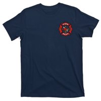 9/11 Fire Department Pocket Logo FDNY 20TH Anniversary Back & Front T-Shirt