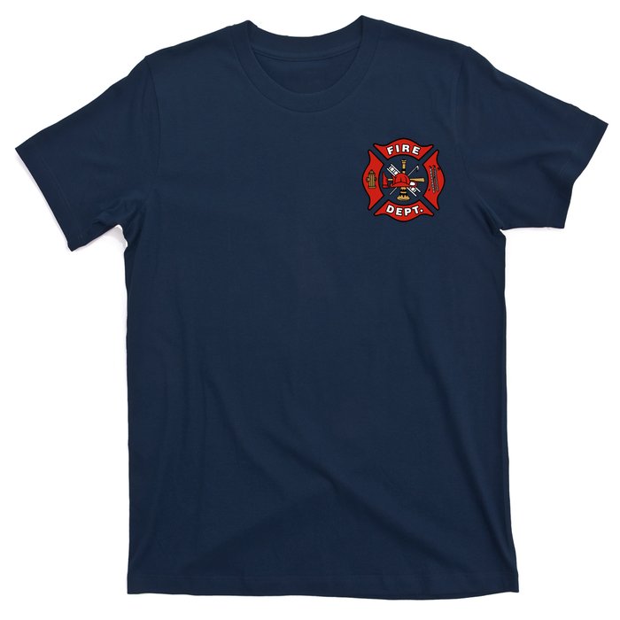 9/11 Fire Department Pocket Logo FDNY 20TH Anniversary Back & Front T-Shirt