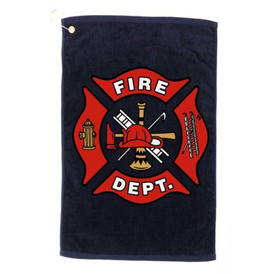 9/11 Fire Department Pocket Logo FDNY 20TH Anniversary Back & Front Golf Towel