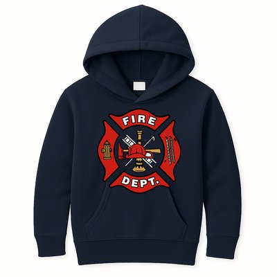 9/11 Fire Department Pocket Logo FDNY 20TH Anniversary Back & Front Kids Hoodie