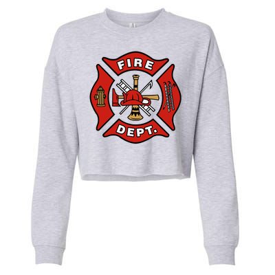 9/11 Fire Department Pocket Logo FDNY 20TH Anniversary Back & Front Cropped Pullover Crew