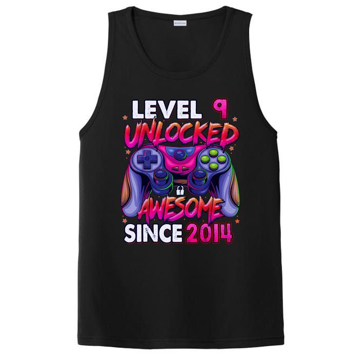 9th Gaming Birthday gift Level 9 Unlocked Awesome Video Game 2014 Birthday PosiCharge Competitor Tank