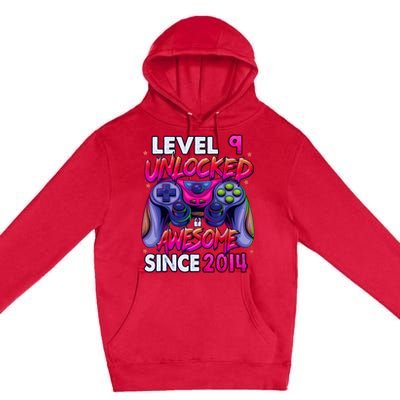 9th Gaming Birthday gift Level 9 Unlocked Awesome Video Game 2014 Birthday Premium Pullover Hoodie