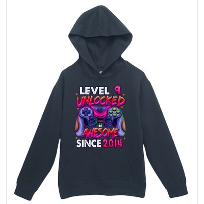 9th Gaming Birthday gift Level 9 Unlocked Awesome Video Game 2014 Birthday Urban Pullover Hoodie