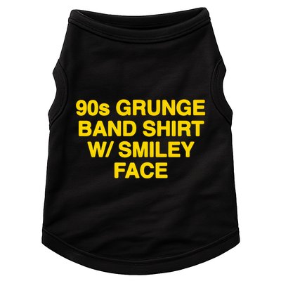 90s Grunge Band W Smiley Face Doggie Tank