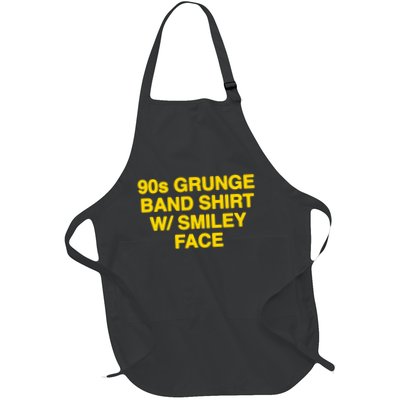 90s Grunge Band W Smiley Face Apron