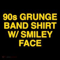 90s Grunge Band W Smiley Face Tall T-Shirt
