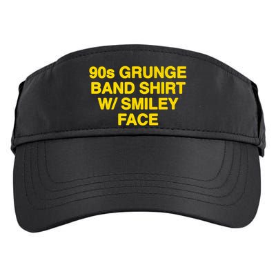 90s Grunge Band W Smiley Face Adult Drive Performance Visor