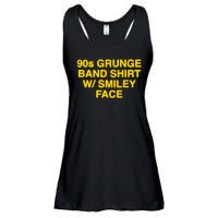 90s Grunge Band W Smiley Face Ladies Essential Flowy Tank