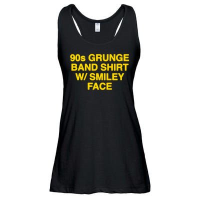 90s Grunge Band W Smiley Face Ladies Essential Flowy Tank