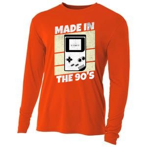 90S Gamer Gaming Funny Video Gamer From The 1990s Great Gift Cooling Performance Long Sleeve Crew