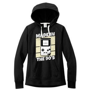 90S Gamer Gaming Funny Video Gamer From The 1990s Great Gift Women's Fleece Hoodie