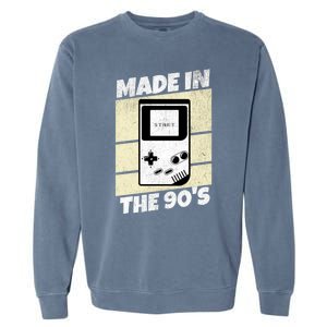 90S Gamer Gaming Funny Video Gamer From The 1990s Great Gift Garment-Dyed Sweatshirt