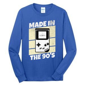 90S Gamer Gaming Funny Video Gamer From The 1990s Great Gift Tall Long Sleeve T-Shirt