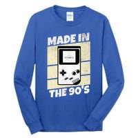 90S Gamer Gaming Funny Video Gamer From The 1990s Great Gift Tall Long Sleeve T-Shirt