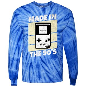 90S Gamer Gaming Funny Video Gamer From The 1990s Great Gift Tie-Dye Long Sleeve Shirt