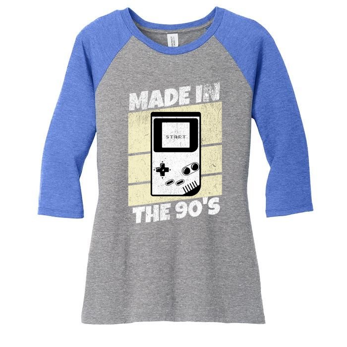 90S Gamer Gaming Funny Video Gamer From The 1990s Great Gift Women's Tri-Blend 3/4-Sleeve Raglan Shirt