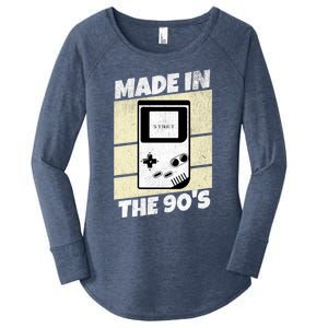 90S Gamer Gaming Funny Video Gamer From The 1990s Great Gift Women's Perfect Tri Tunic Long Sleeve Shirt