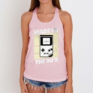 90S Gamer Gaming Funny Video Gamer From The 1990s Great Gift Women's Knotted Racerback Tank