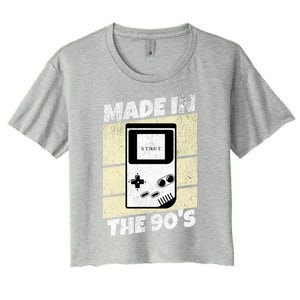 90S Gamer Gaming Funny Video Gamer From The 1990s Great Gift Women's Crop Top Tee