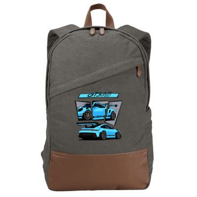 911 Gt3 Rs Car Cotton Canvas Backpack