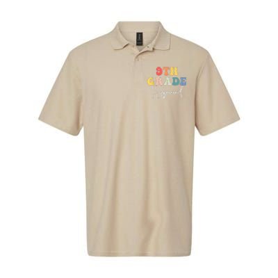 9th Grade Squad Retro Groovy Vintage First Day Of School Softstyle Adult Sport Polo