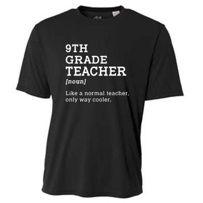 9th Grade Teacher Back To School Idea For Ninth Grade Teacher Gift Cooling Performance Crew T-Shirt