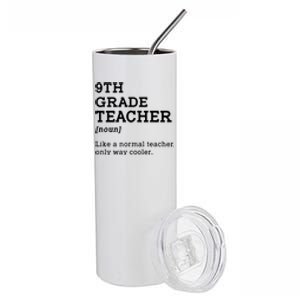 9th Grade Teacher Back To School Idea For Ninth Grade Teacher Gift Stainless Steel Tumbler